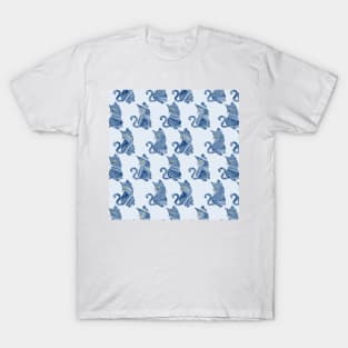 cats in hand drawn lines T-Shirt